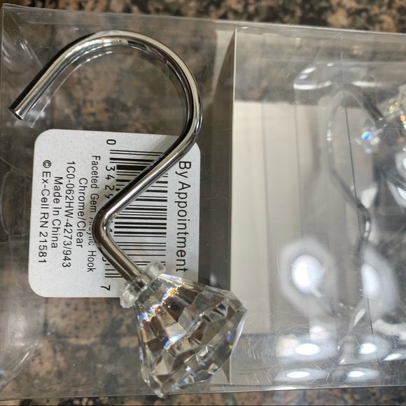 NWT By Appointment Faceted Gems Shower Curtains 🔴 - Picture 2 of 4